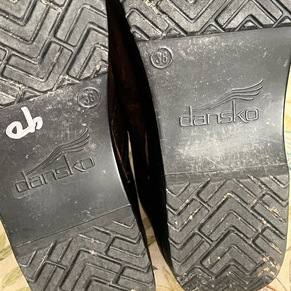 Brown Leather Clog Shoes 38 - Picture 9 of 9